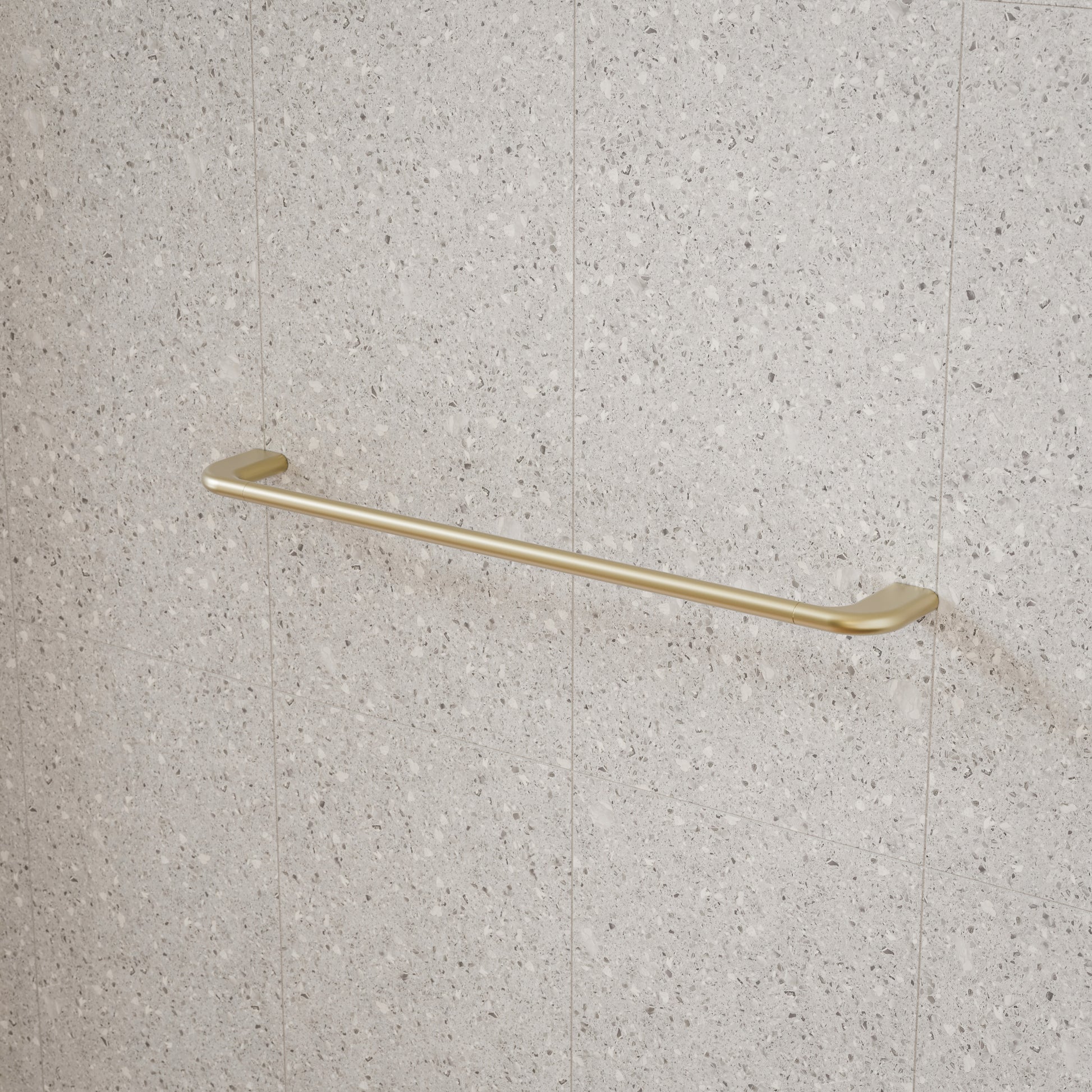 Caroma Contura II 620mm Single Towel Rail - Brushed Brass