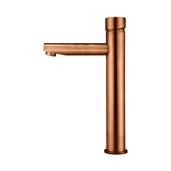 Meir Pinless Round Tall Basin Mixer Lustre Bronze