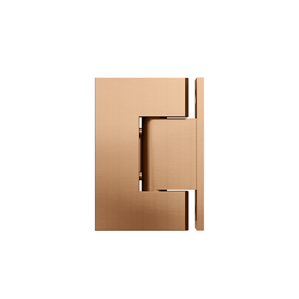 Meir Glass to Wall Shower Door Hinge Lustre Bronze