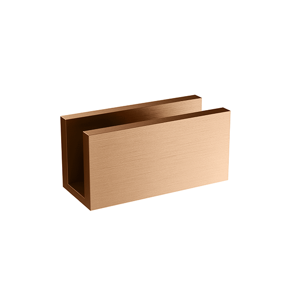 Meir Glass Fixing U Bracket Lustre Bronze