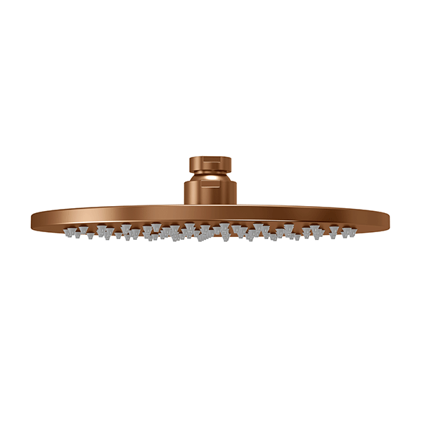 Meir Round Shower Rose 200mm Lustre Bronze