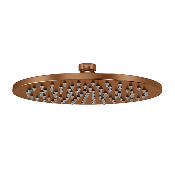 Meir Round Shower Rose 200mm Lustre Bronze