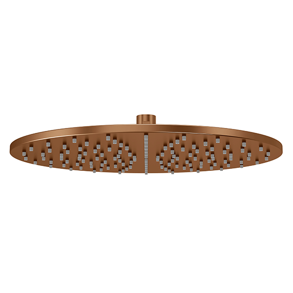 Meir Round Shower Rose 300mm Lustre Bronze