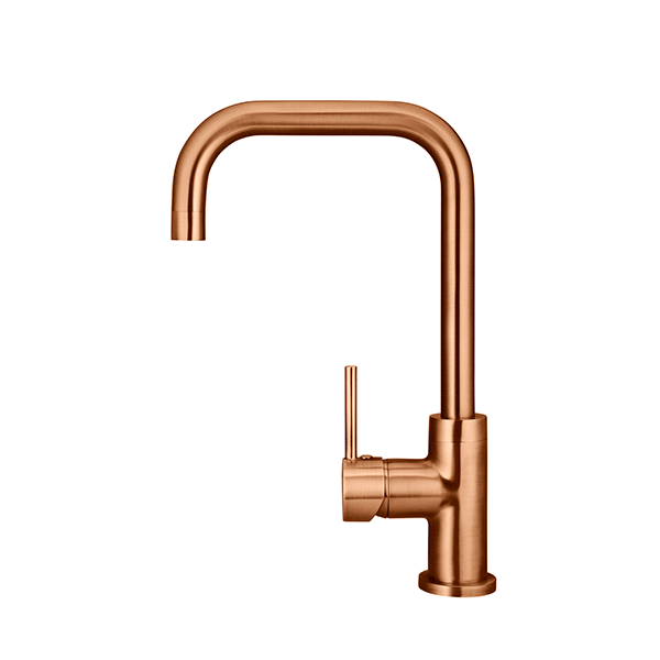 Meir Round Kitchen Sink Mixer Lustre Bronze