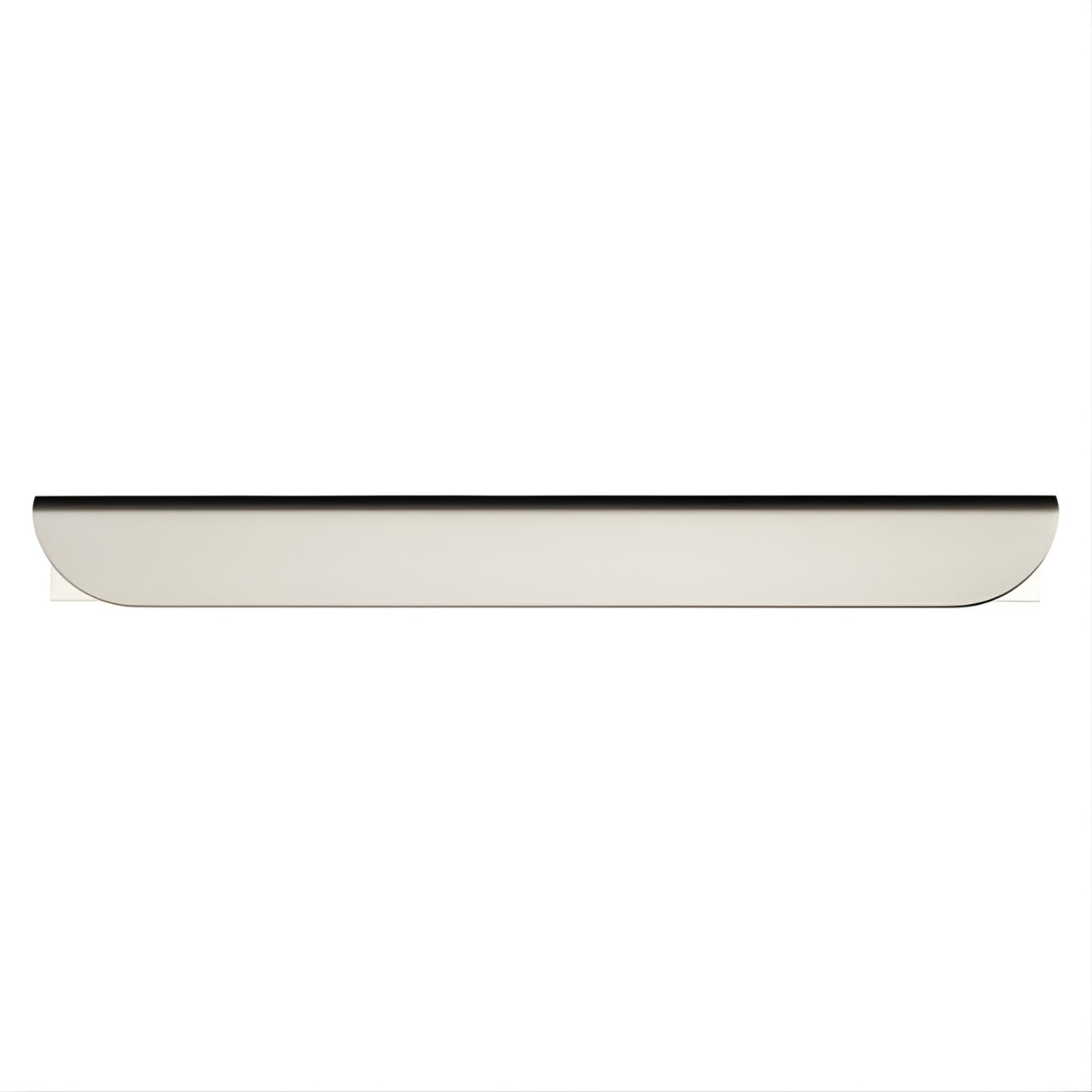 Meir Öppen Edge-Pull 150mm Cabinet Handle Brushed Nickel MRCH-1E15N-PVDBN - The Blue Space