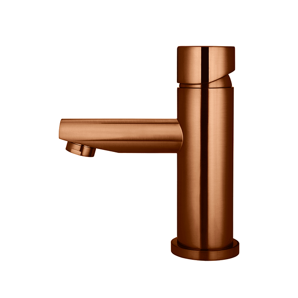 Meir Pinless Round Basin Mixer Lustre Bronze