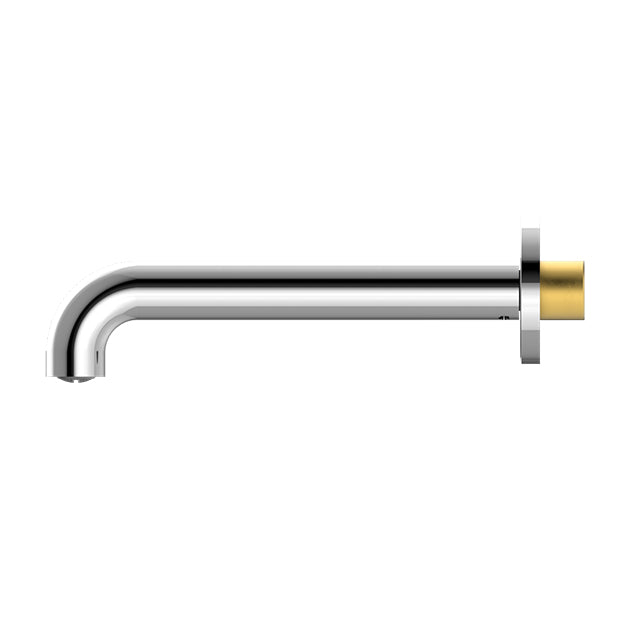Nero Mecca Basin/Bath Spout Only 160mm Chrome side view | The Blue Space