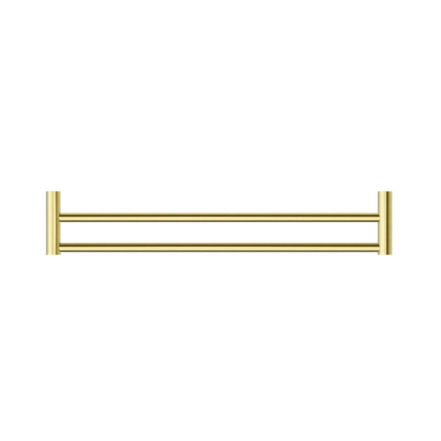 Buy Nero New Mecca Double Towel Rail 800mm Brushed Gold NR2330dBG | The Blue Space