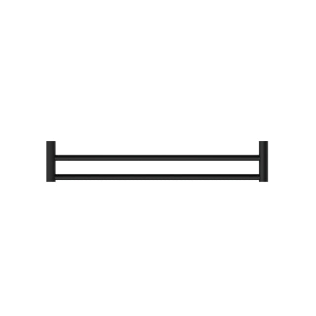 Nero New Mecca Double Towel Rail 800mm Matte Black