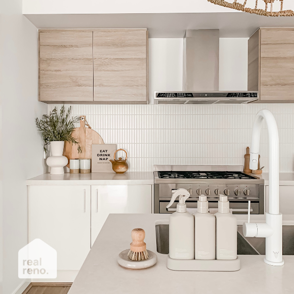 Nero Mecca Pull Out Sink Mixer With Vegie Spray Matte White The Blue Space Real Reno