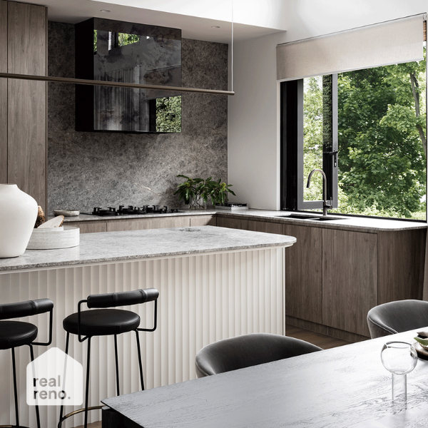 Meir Round Piccola Pull Out Kitchen Mixer Tap Shadow - The Blue Space Real Reno