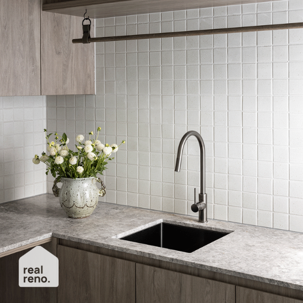 Meir Round Piccola Pull Out Kitchen Mixer Tap Shadow - The Blue Space Real Reno