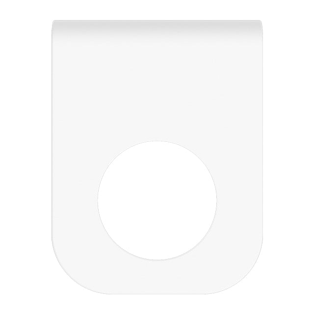 Mecca Soap Bottle Holder Matte White top viewNR1985MW | The Blue Space