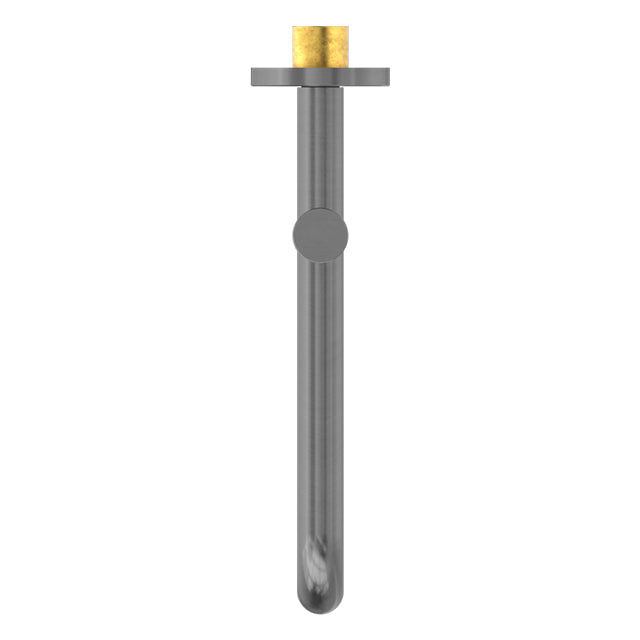 Mecca Wall Mounted Swivel Basin/Bath Spout Only 225mm Gun Metal | The Blue Space