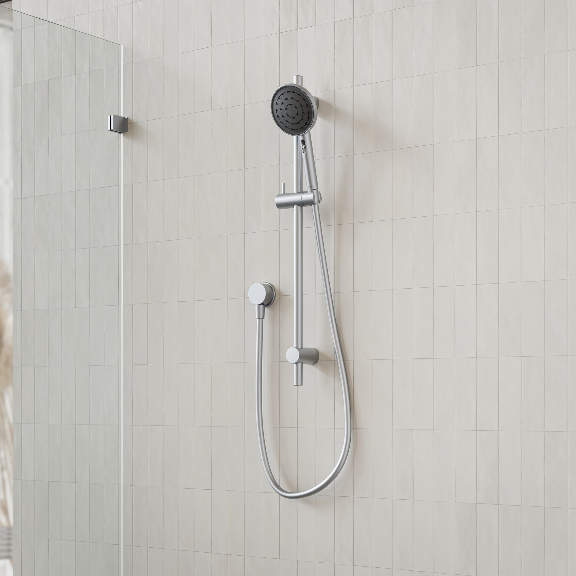 Caroma Urbane II Rail Shower Brushed Nickel