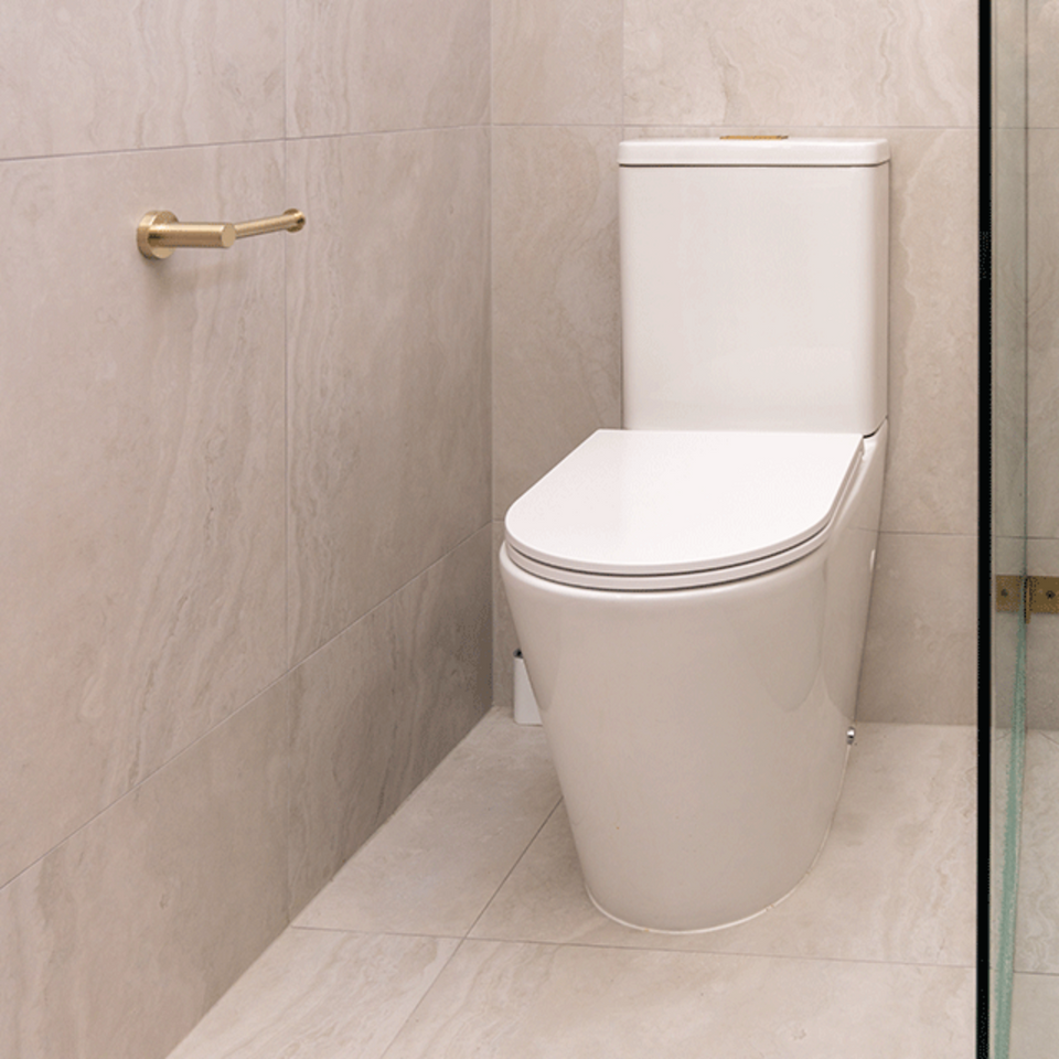 Nero Mecca Toilet Roll Holder Brushed Gold