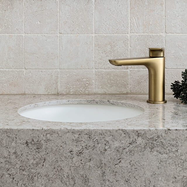 Caroma Contura II Basin Mixer - Brushed Brass in Castle Hill 849050BB6AF