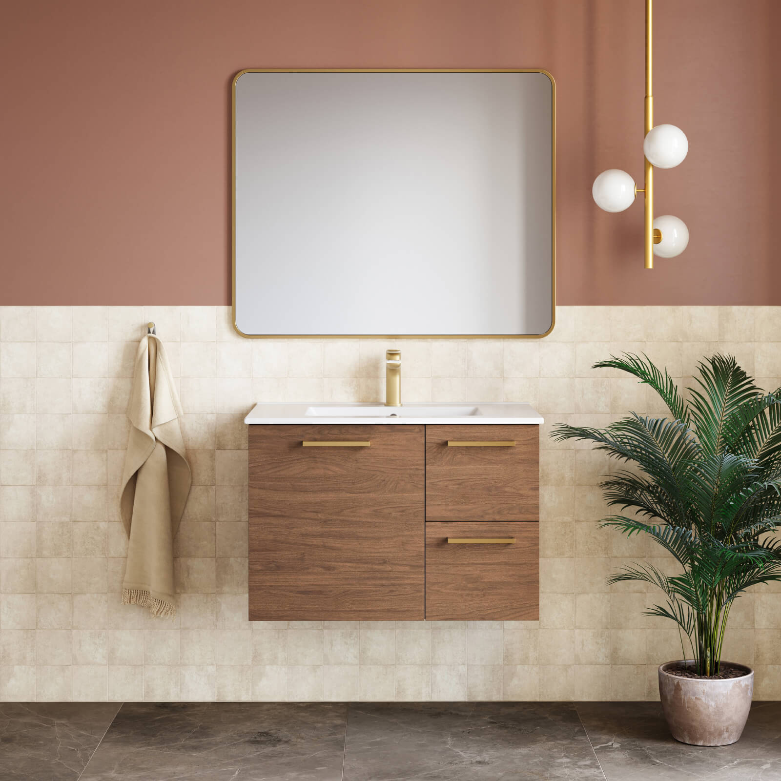 Caroma Contura II Basin Mixer - Brushed Bronze 849050BBZ6AF | The Blue Space