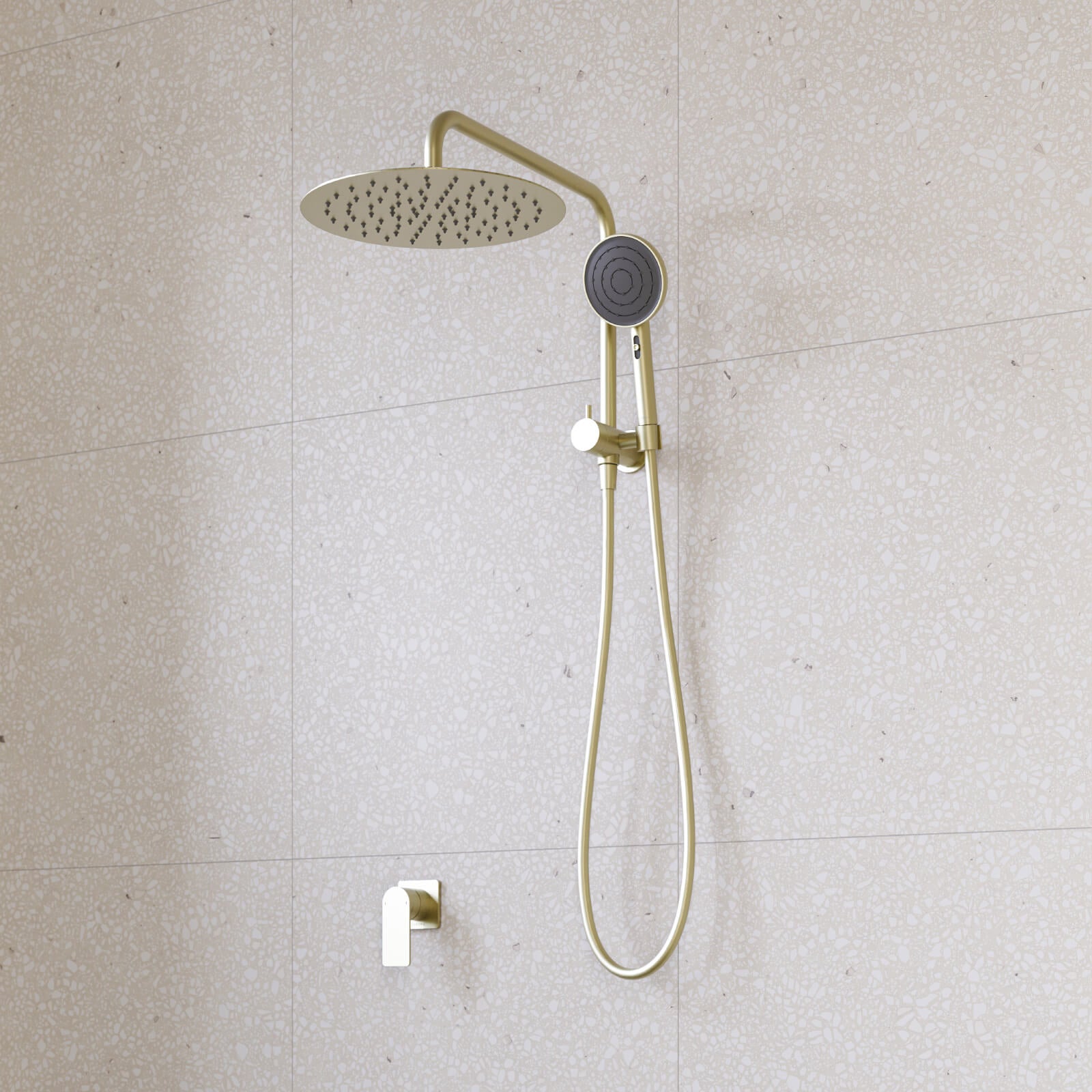 Caroma Urbane II Compact Twin Shower Mixer Chrome | The Blue Space