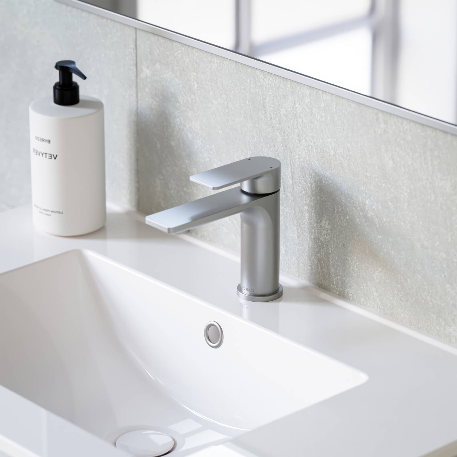 Caroma Urbane II Lead Free Basin Mixer Brushed Nickel 98608BN6AF | The Blue Space