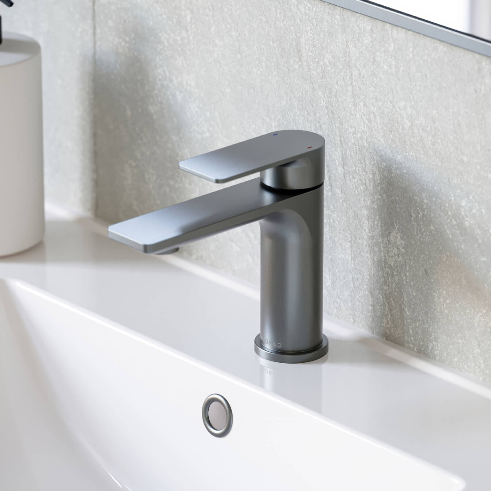Caroma Urbane II Lead Free Basin Mixer Gunmetal 98608GM6AF | The Blue Space