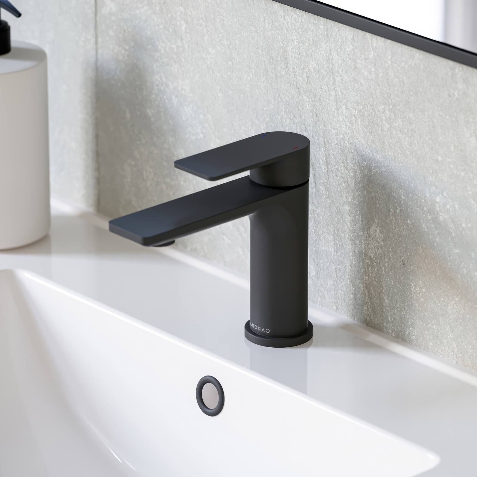 Caroma Urbane II Lead Free Basin Mixer Matte Black 98608B6AF | The Blue Space