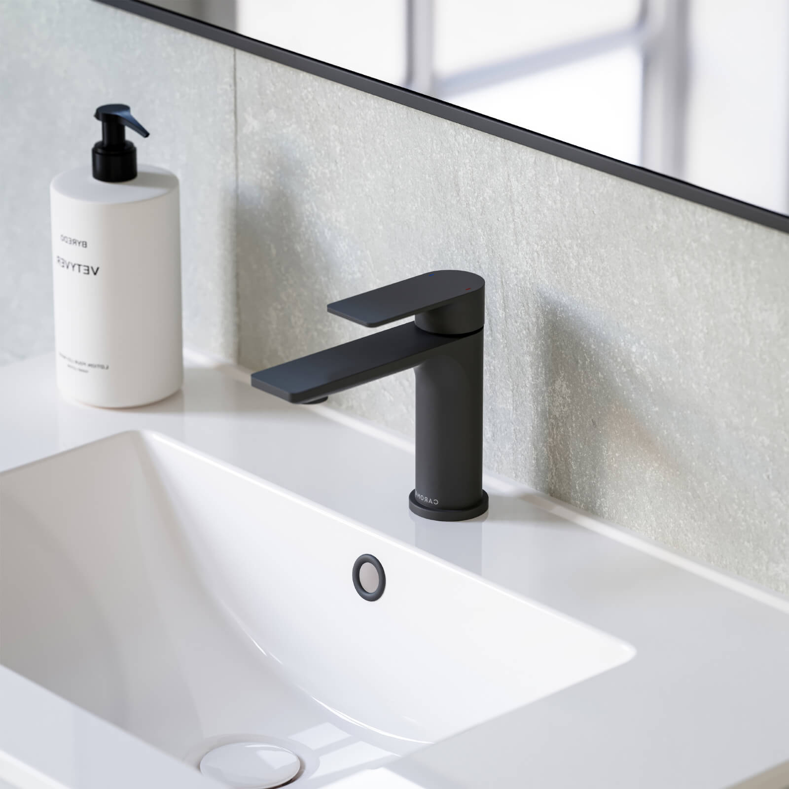 Caroma Urbane II Lead Free Basin Mixer Matte Black 98608B6AF | The Blue Space