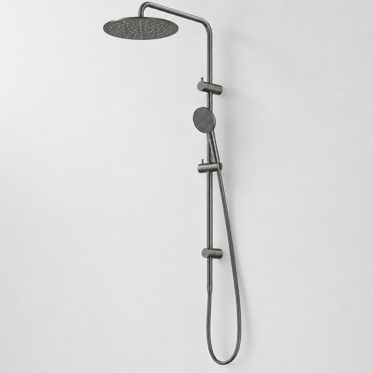 New Caroma Urbane II Rail Shower 300mm Overhead Gunmetal 99630GM3A - The Blue Space