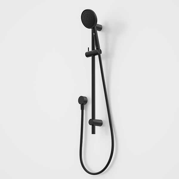 Caroma Urbane II Rail Shower Matte Black - The Blue Space