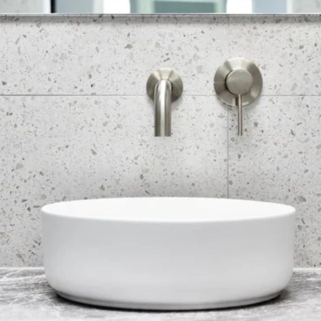 Lifestyle 3 Meir Round Basin Mixer - Brushed Nickel MB02-PVDBN - The Blue Space