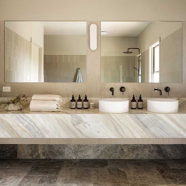 Lifestyle Meir Round Curved Spout Shadow - The Blue Space