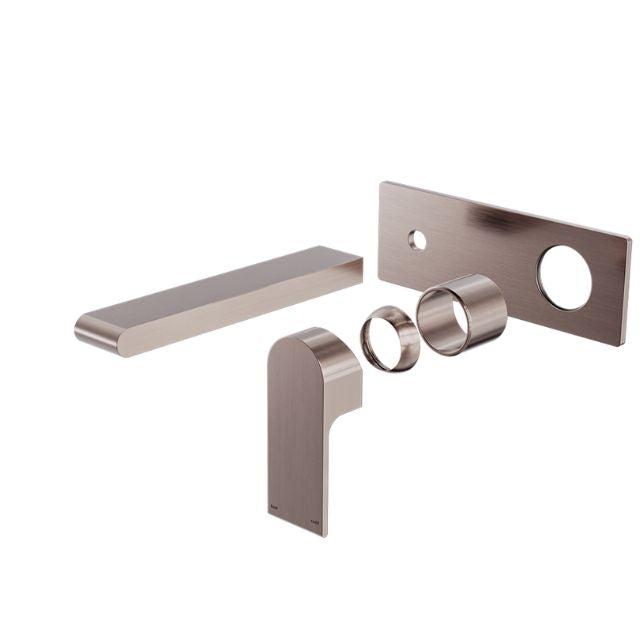 Nero Bianca Wall Basin/Bath Mixer 230mm Trim Kits Only Brushed Bronze