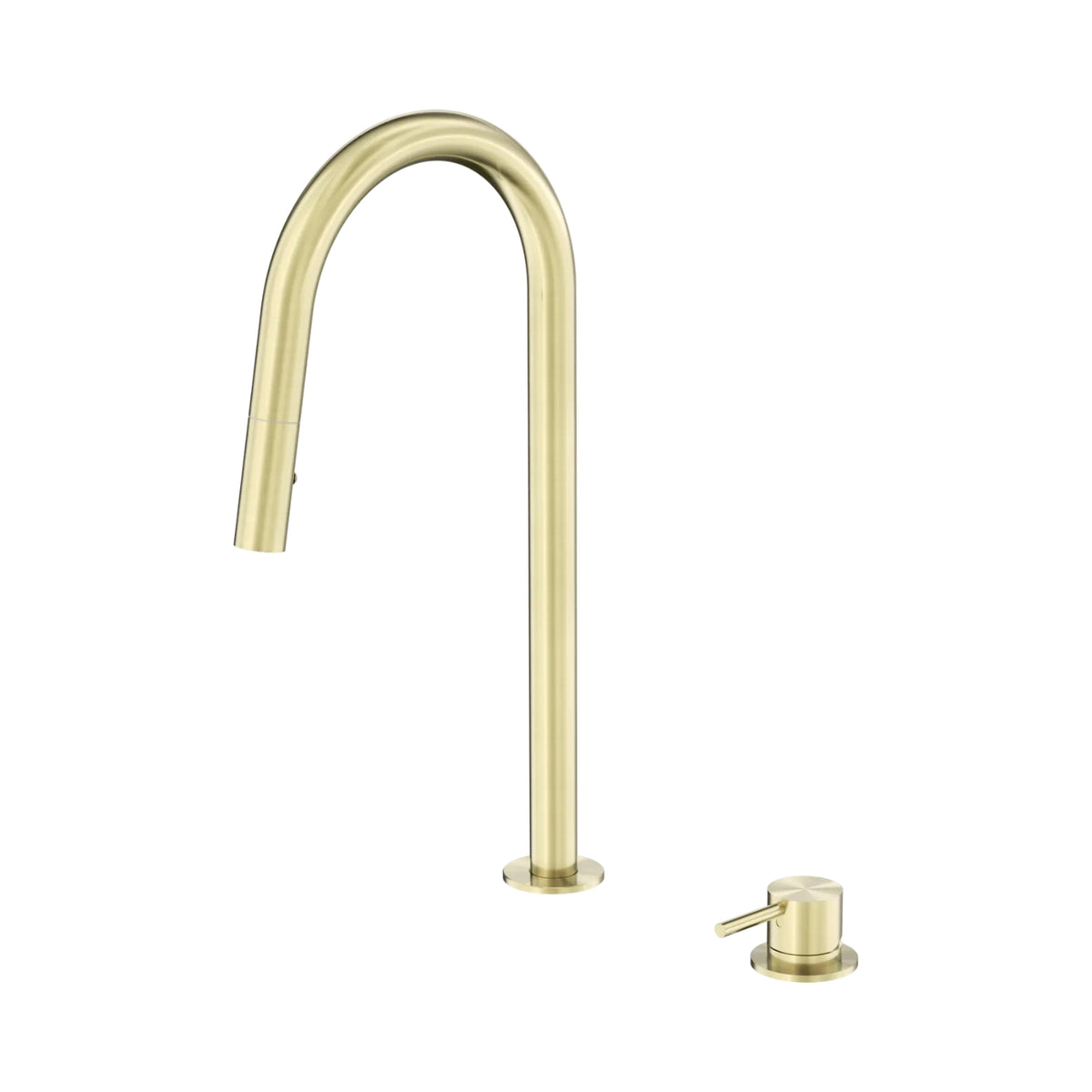 Nero Mecca Hob Mounted Pull Out Sink Mixer - Brushed Gold NR221908BBG