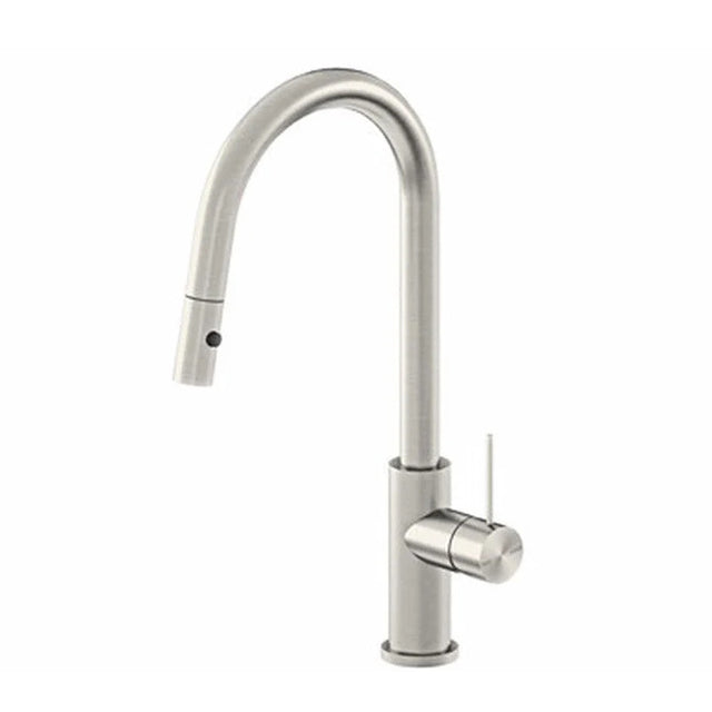 Nero Mecca Pull Out Sink Mixer w/ Vegie Spray Brushed Nickel | The Blue Space
