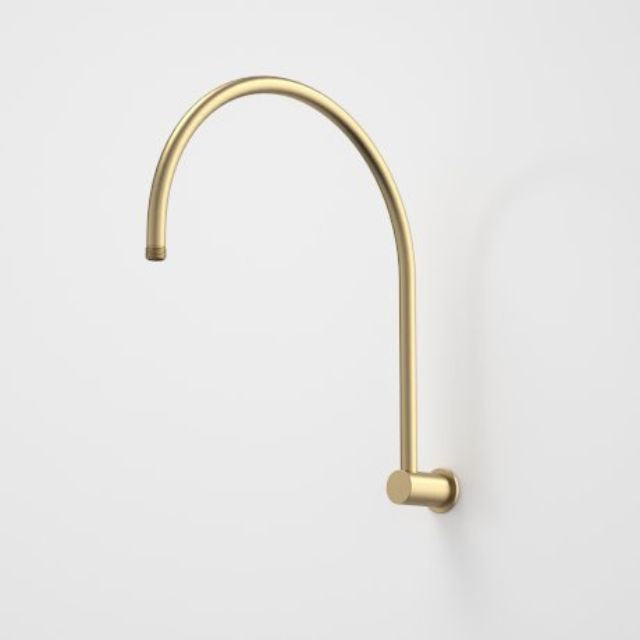Caroma Contura II Gooseneck Shower Arm - Brushed Brass 849086BB - The Blue Space