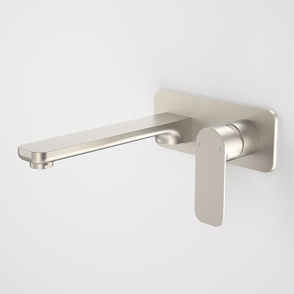 Caroma Luna Wall Basin/Bath Mixer Brushed Nickel at The Blue Space