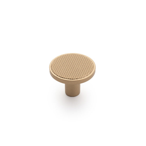 Castella Monaco Round Knob Matt Gold 30mm - The Blue Space