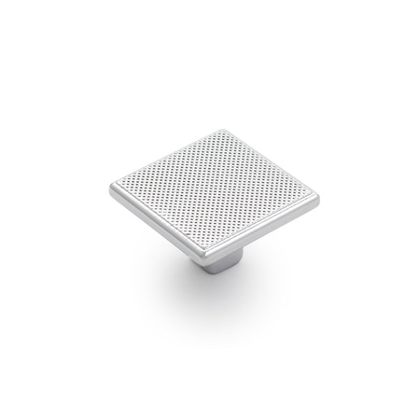 Castella Monaco Square Knob Polished Chrome 35mm - The Blue Space