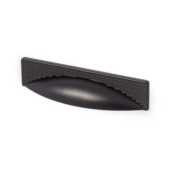 Castella Sorano Cup Pull Matt Black 96mm - The Blue Space