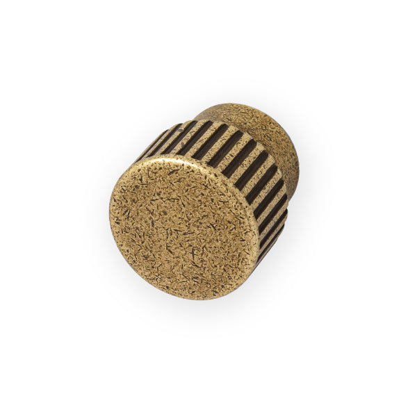 Castella Sorano Round Knob Antique Brass 25mm - The Blue Space