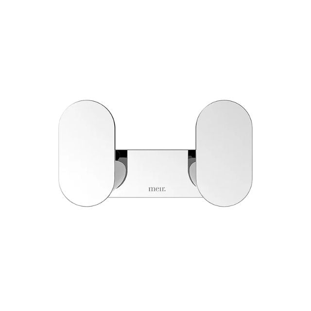 Meir Curvaé Double Robe Hook Chrome