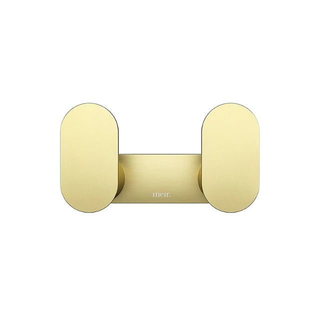 Meir Curvaé Double Robe Hook Tiger Bronze