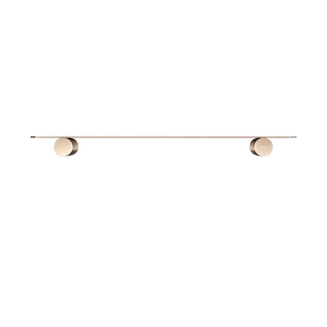 Front Meir Curvaé Shower Shelf Champagne MRSS-2040N-CH - The Blue Space