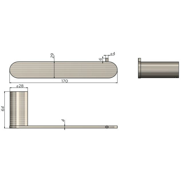 Meir Curvaé Toilet Roll Holder Brushed Nickel