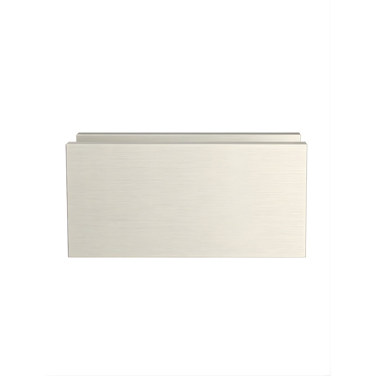 Front Meir Glass Fixing U Bracket Brushed Nickel MGA03N-PVDBN - The Blue Space