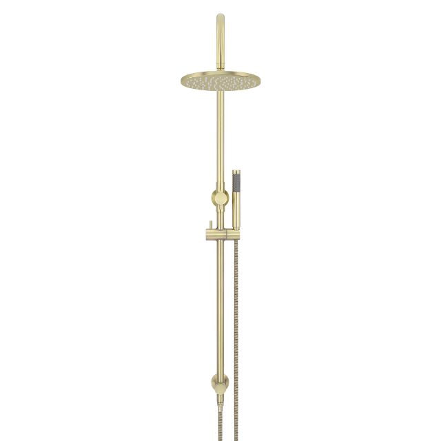 Meir Gooseneck Shower Set with 200mm rose, Single-Function Hand Shower Tiger Bronze