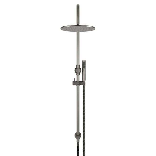 Meir Gooseneck Shower Set with 300mm rose, Single-Function Hand Shower Shadow