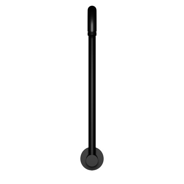 Front Meir High Rise Shower Arm Matte Black MA11 - The Blue Space
