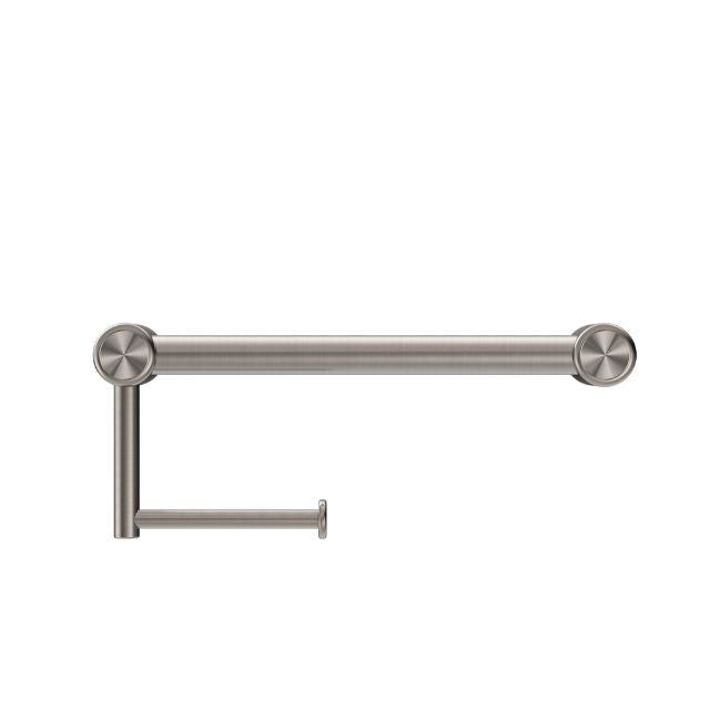 Buy Online Nero Mecca Care 25mm Toilet Roll Rail 300mm Brushed Nickel NRCR2512ABN - The Blue Space