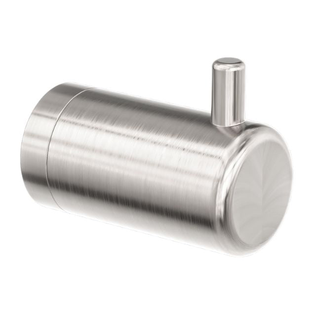 Nero Mecca Care 25mm Wall Hook Brushed Nickel NRCR2582BN - The Blue Space